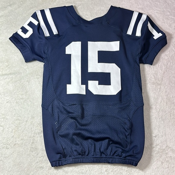 Nike Ole Miss University Boys Football Jersey Navy and White Size Medium #15 - Picture 2 of 6